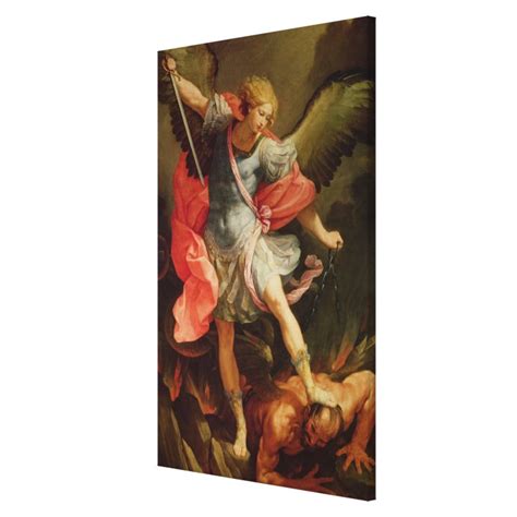 The Archangel Michael Defeating Satan Canvas Print