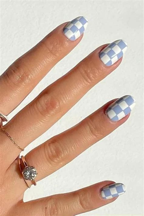 Checkered Nails Diy Are Now Trending On Pinterest In 2022 Checkered