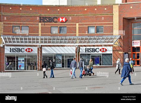 Exterior Of Hsbc Bank Branch Providing Banking Facility Premises In