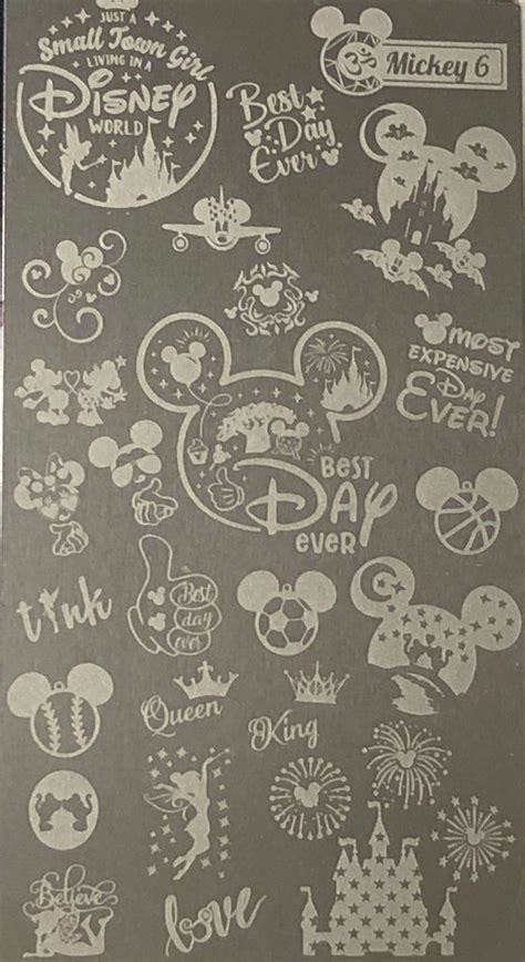 Mickey Mouse Stamping Plate Nail Stamps Disney Nails Stamping Plates
