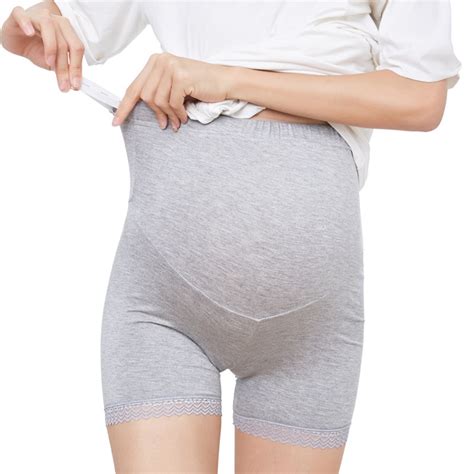 Womens Maternity Soft And Comfortable Mid Thigh Seamless Soft Abdomen Underwear Pregnancy