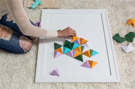 Do you need tips for how to decorate your home? DIY 3D Artwork - Wow! | Origami wall art, Paper wall art diy, Paper wall art