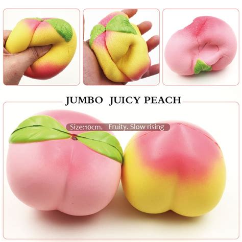 jumbo peach squishy 10cm slow rising soft fruit collection t decor toy kotimart cute