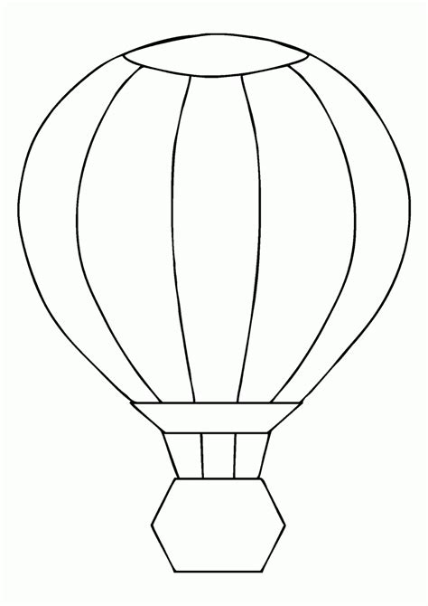 gambar mewarnai balon udara contoh anak paud