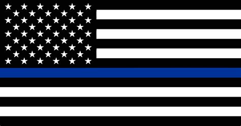 Thin Blue Line American Flag Svg File Etsy