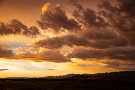 Orange Sunset Clouds In Sky 5k Hd Nature 4k Wallpapers Images