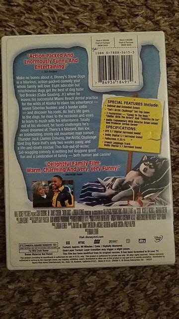 Snow Dogs Dvd 2002 Ebay