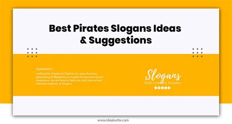 101 Best Pirates Slogans Ideas And Suggestions Idealwrite