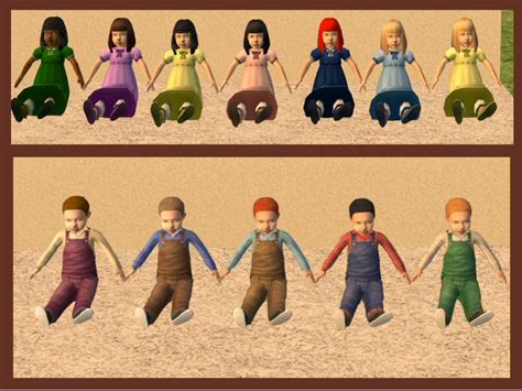 Mod The Sims Playable Infant Girl Boy Dolls Child Andtoddler Hair