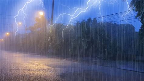 Sleep Instantly In 3 Minutes With Heavy Rain Lightning Strong Wind