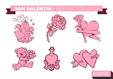 San Valentin Free Vector Pack - Download Free Vectors ...