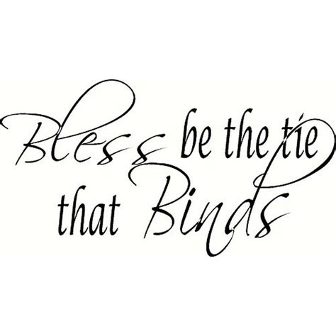 Bless The Tie That Binds Wedding Vinyl Wall Decal By Scripture Wall Art 11 X22 Black