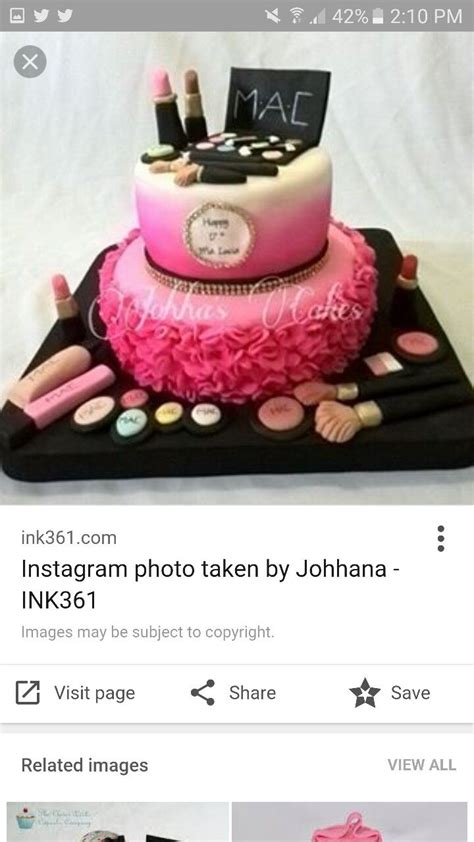 Vous avez été nombreuses à aimer le gâteau girly et gourmand de la vanities party sur le thème de du. # pink # makeup # girly # birthday cake # makeup # cake ideas | Girly birthday cakes, Make up ...