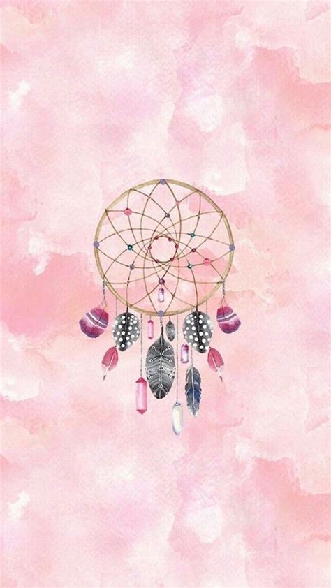 Free Download Colourful Dreamcatcher Cute Wallpapers Pink Background In