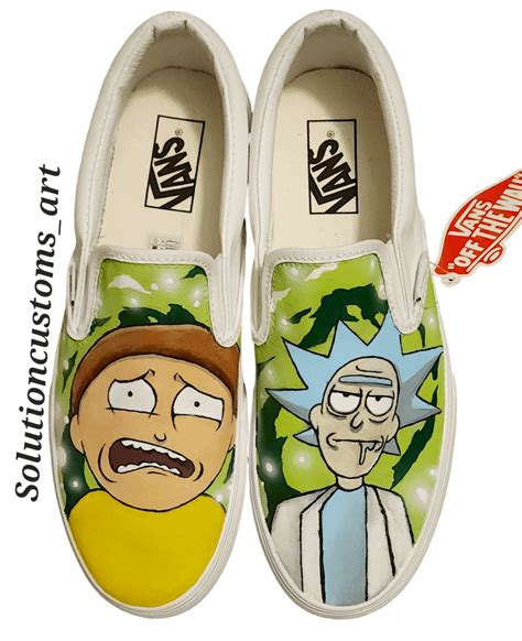 Rick And Morty Hand Painted Vans Rrickandmorty