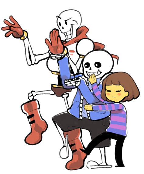 Frisk Sans And Papyrus Undertale And 1 More Drawn By Inkerton Kun