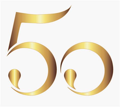 Transparent 50th Birthday Clipart 50th Birthday Png Gold Free