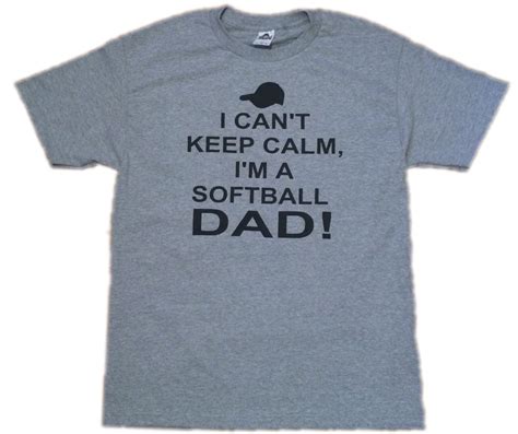 Free shipping on orders over $25 shipped by amazon. I Can't Keep Calm Softball Dad Shirt
