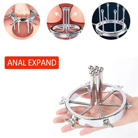 Kj P Metal Anal Expander Vaginal Dilator Spreader Huge Speculum Fetish Masturbation Anal Plug