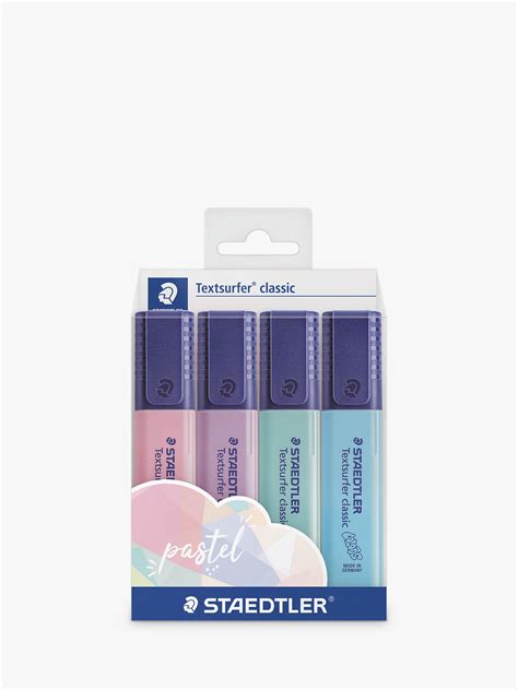 Staedtler Pastel Highlighter Pens Pack Of 4 At John Lewis And Partners