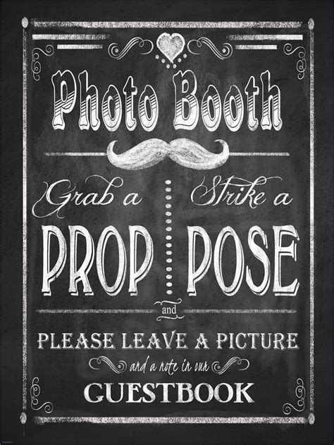 Free Printable Photo Booth Sign