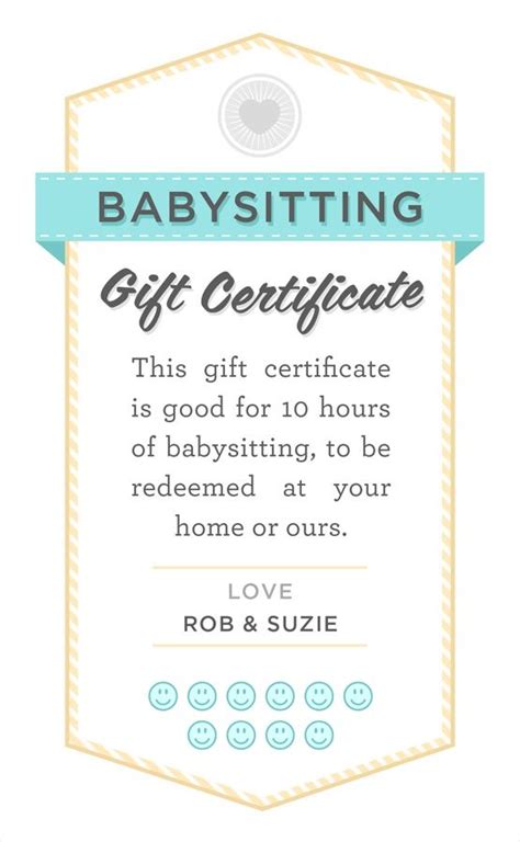 So now, we decided to make a more attractive design than we found. babysitter date night printable | Babysitting gift ...