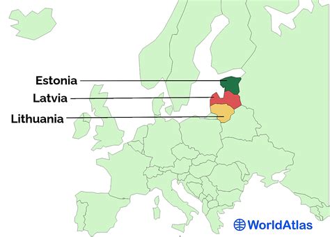 Baltic States Worldatlas