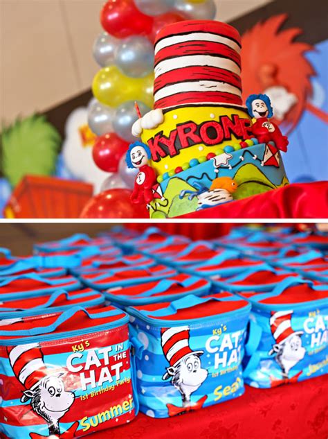 See more ideas about cat in the hat party, seuss party, dr seuss birthday. Ky's Whimsical Cat in the Hat Birthday Party | Ma.Me.Mi.Mommy