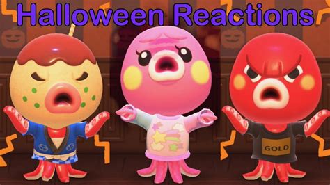 【Animal Crossing New Horizons】Season 1 Halloween Emote Reactions 