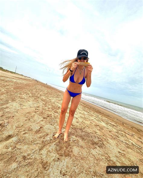 maria eugenia suarez sexy photos at the beach in blue bikini aznude