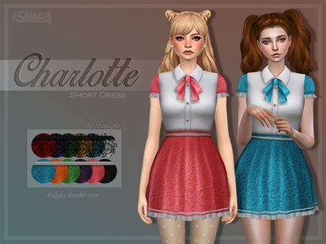 Charlotte Short Dress At Trillyke Sims 4 Updates