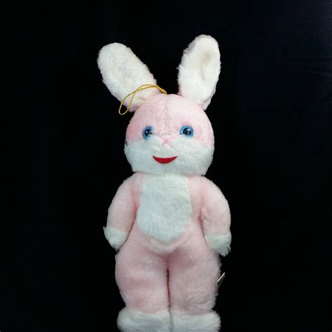 Vintage Bunny Rabbit Plush 1976 Gund Stuffed Easter Pink Hare Etsy Rabbit Plush Vintage