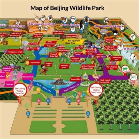 Map Of Beijing Wildlife Park Note From Travel China Guide