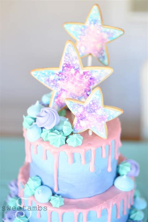 Birthday basics is loaded with fun designs. Galaxy Cake - Olive's First Birthday! - SweetAmbsSweetAmbs