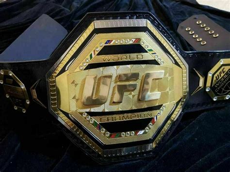 New Ufc Championship Belt Real Leather Strap Etsy