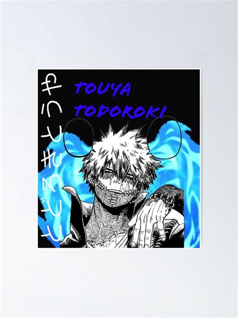 Póster Mha Manga Panel Dabi Touya Todoroki De Jotarostan99 Redbubble