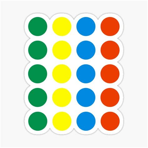 Twister Game Stickers Redbubble