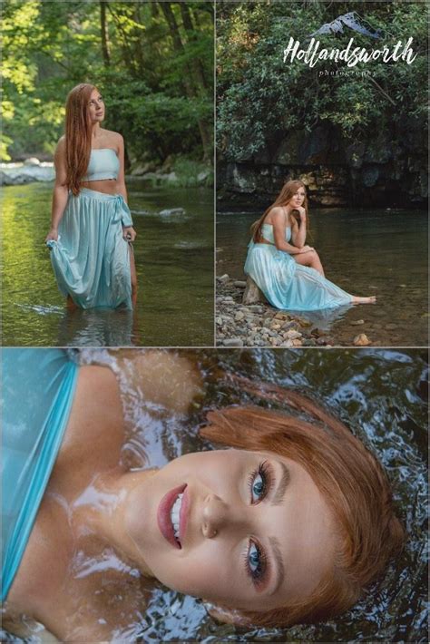 Water River Photoshoot Unique Senior Pictures Photography