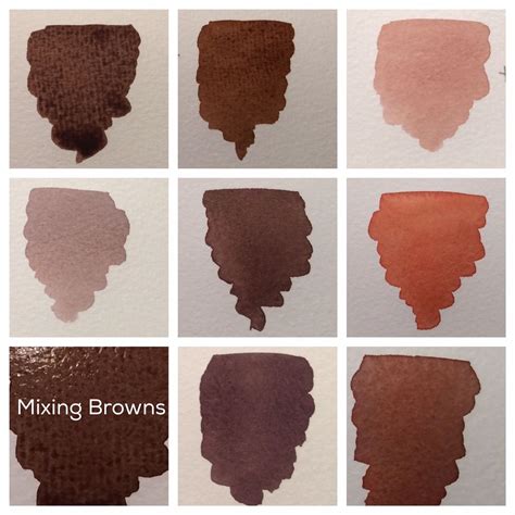How To Mix Beautiful Browns With The Watercolors You Already Have