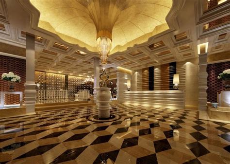 You don't have to give up exceptional quality and appearance for cost. Interior design, Luxury Hotel Lobby Interior Design With ...