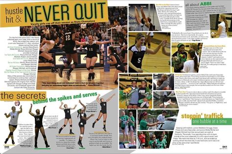 Sports Yearbook Layouts Color Squares With Captions Ғσℓℓσω ғσя мσяɛ