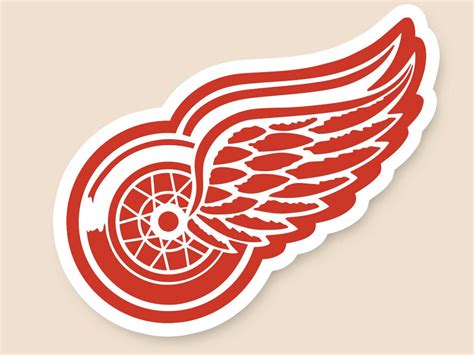 Detroit Red Wings Set Of 2 Vinyl Cornhole Decal Logo Wall