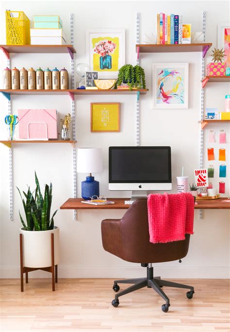 Diy Mounted Wall Desk For Two The Crafted Life