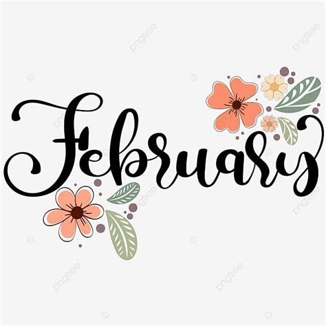 Hello February Vector Hd Png Images Hello February Month Of The Year
