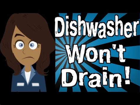 If your dishwasher drain pump has failed then the good news is that replacement pumps are inexpensive. My Dishwasher Won't Drain! - YouTube