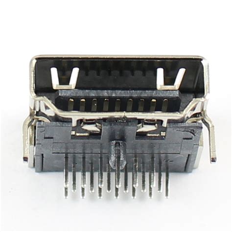 5pcs New Hdmi 19 Pin Female Right Dip Pcb Socket Connector 3 Rows Ebay