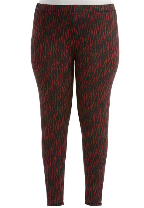 Chevron Printed Leggings Plus Pants Cato Fashions With Images
