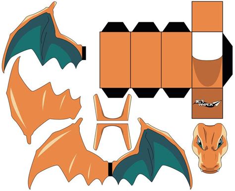 Charizard By Hollowkingking Papercraft Pokemon Paper Toys Template