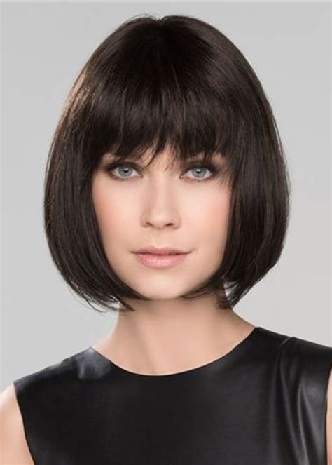 Short Bob Hairstyles Women S Natural Looking Straight Synthetic Hair Wigs With Capless Wigs