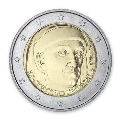 2 Euro Moneta • Italija 2013 • Giovanni Boccaccio Gimimo 700 Metis